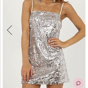 Sequin dress.